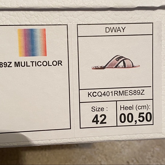 - CHRISTIAN DIOR CRISS CROSS DWAY SLIDES 42 - Picture 8 of 8